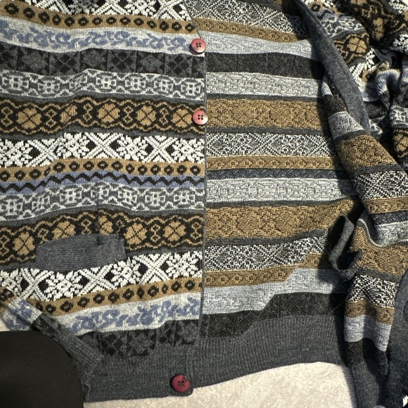 Vintage Grandpa Cardigan Sweater Coogi Large Christian Dumas - Picture 7 of 7